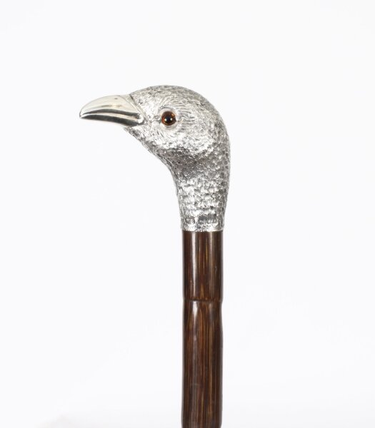 Antique Walking Stick Cane Silver Duck Head Ben Cox of London 1897 91cm 36inch | Ref. no. A3928a | Regent Antiques