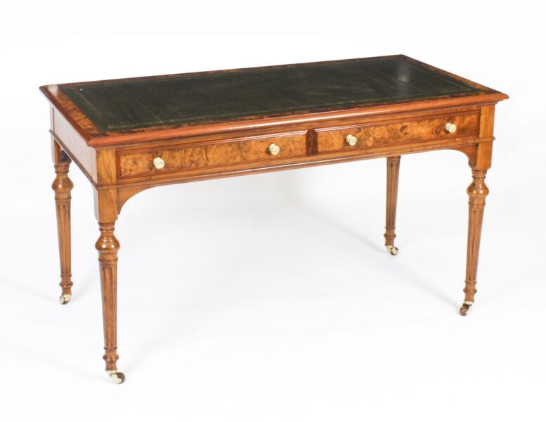 Antique Victorian Burr Walnut Writing Table Desk 19th C | Ref. no. A4051 | Regent Antiques