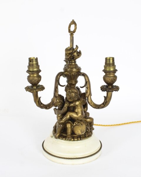 Antique French Ormolu Cherub Table Lamp Louis Revival Circa 1870 | Ref. no. A4056 | Regent Antiques