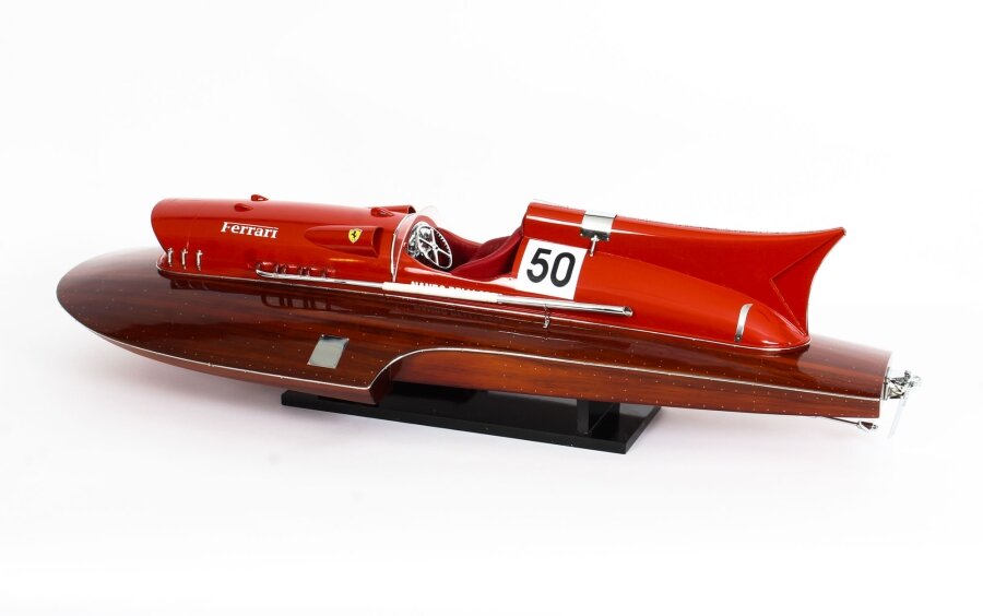 Vintage model of a Ferrari Hydroplane 1954  50cm 20th C | Ref. no. A4068 | Regent Antiques