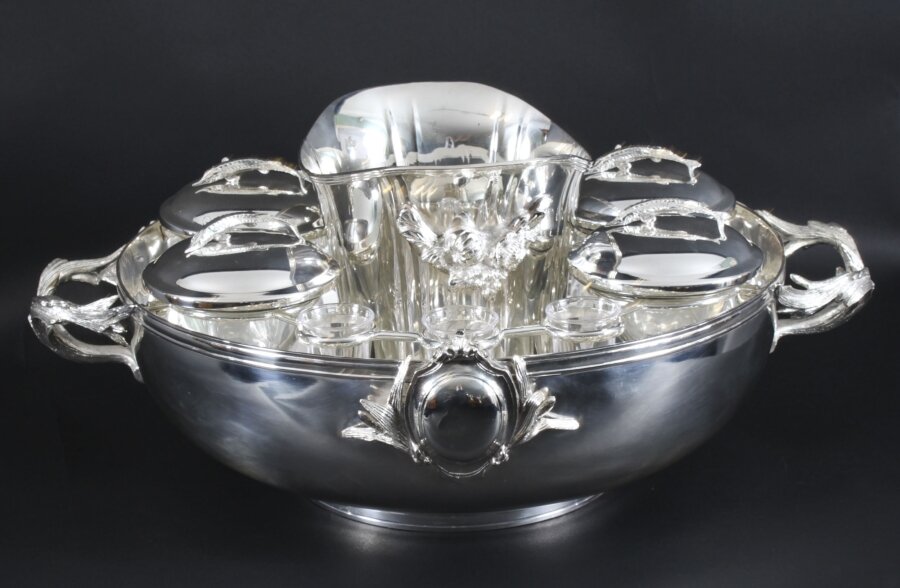 Vintage Silver Plated Caviar & Champagne Cooler 20th Century | Ref. no. A4084 | Regent Antiques