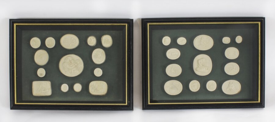 Antique Pair of Framed Grand Tour Intaglios Early 19th Century | Ref. no. A4107 | Regent Antiques