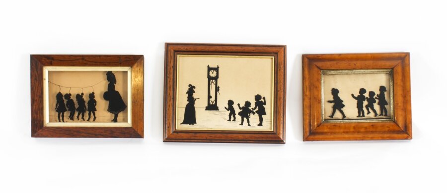 Antique Set of Three  Victorian Silhouettes  19th Century | Ref. no. A4119 | Regent Antiques