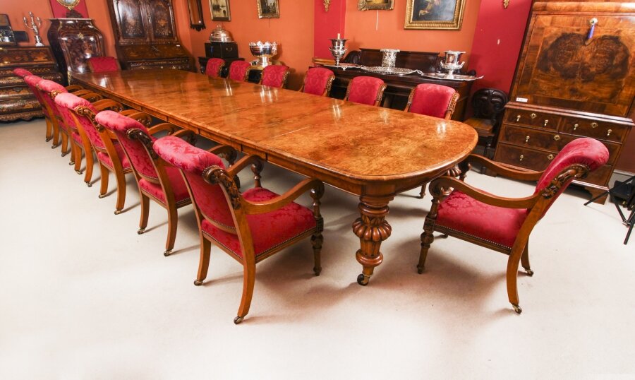 Antique 18ft  Pollard Oak Extending Dining Table & 14 Oak Armchairs 19th C | Ref. no. A4134b | Regent Antiques