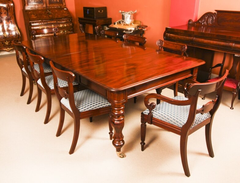 Antique William IV Mahogany Dining Table & 8 Dining Chairs C1830 19th C | Ref. no. A4176b | Regent Antiques