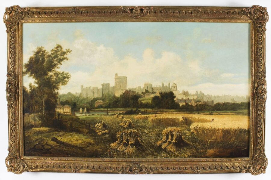 Antique Oil Painting Windsor Castle by Alfred H.Vickers Early 19th C | Ref. no. A4211 | Regent Antiques