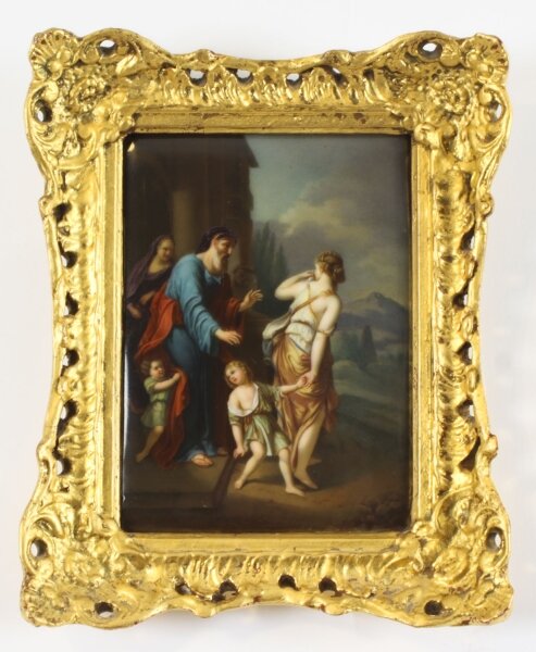 Antique Porcelain Plaque in Gilded Frame of Abraham19th C | Ref. no. A4230 | Regent Antiques