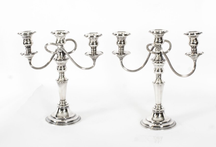 Antique English Silver Plate Candelabra Elkington & Co Circa 1920 | Ref. no. A4240b | Regent Antiques