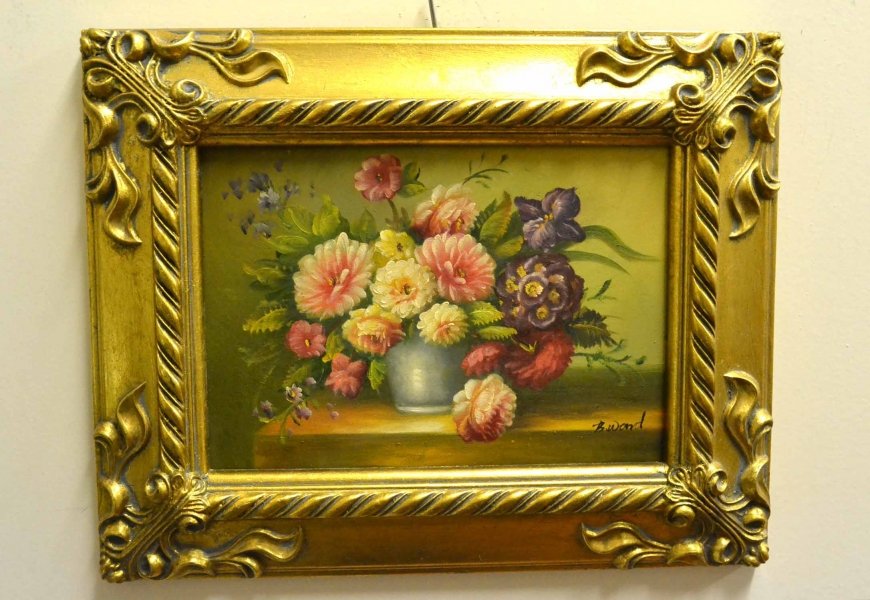 Oil Painting Flowers Giltwood Frame | Ref. no. P0322 | Regent Antiques