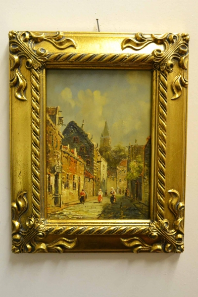 Oil Painting A Rural Hamlet Giltwood Frame | Ref. no. P0328 | Regent Antiques