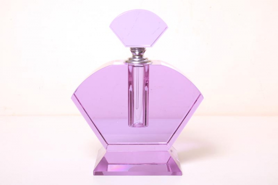 Art Deco Style Large Purple Crystal Perfume Bottle | Ref. no. S0001 | Regent Antiques