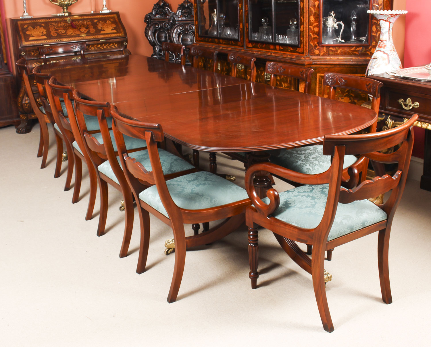 12 chair dining table