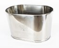 Vintage 5 Bottle Silver Plated Wine Cooler Ice Bucket 20th C