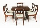 Antique Regency George III Pembroke Table Gillows & 6 Chairs C1820 Antique Regency George III Pembroke Table Gillows & 6 Chairs C1820