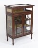 Antique Edwardian Inlaid Glass Display Cabinet Table Circa 1900