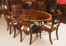 Antique Oval Regency Dining Table Circa 1830 19th C & 8 chairs Antique Oval Regency Dining Table Circa 1830 19th C & 8 chairs