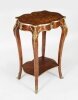 Antique French Louis Revival Marqutry Ormolu Occasional Table Antique French Louis Revival Marqutry Ormolu Occasional Table
