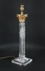 Vintage Corinthian Column Glass and Gilt Bronze Table Lamp Mid 20th C Vintage Corinthian Column Glass and Gilt Bronze Table Lamp Mid 20th C