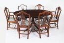 Vintage Oval Dining Table & 6 Chairs by William Tillman 20th Century Vintage Oval Dining Table & 6 Chairs by William Tillman 20th Century