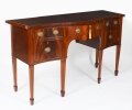 Vintage Flame Mahogany Sheraton Sideboard by William Tillman 20th C Vintage Flame Mahogany Sheraton Sideboard by William Tillman 20th C