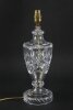 Vintage English Cut Glass Table Lamp Late 20th C Vintage English Cut Glass Table Lamp Late 20th C